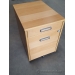 IKEA Galant Blonde 4 Drawer Rolling Pedestal w/ Combination Lock